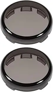 Vuzmode Smoke 2 inch Bullet Turn Signal Light Lens Covers Front Rear Compatible, for Harley, for Davidson, Sportster, Softail, Road King, Road Glide, Street Glide, Electra Glide 1996-2024 Motorbike S