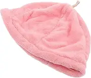 Baluue Shower Cap Has Cotton Hair Towel Wrap for Women Sauna Cap for Men Hair Bonnet for Sleeping Hair Towel Shower Hair Cap Dry Hair Hat Hair Warmer Cap Sauna Hat Coral Fleece Pink