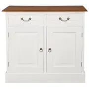 Centrum Furniture Tasmania 2 Door 2 Drawer Buffet (White Caramel)