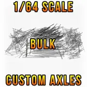 1/64 Scale Custom Adjustable BULK AXLES for Hot ... Real Rider Wheels Rims