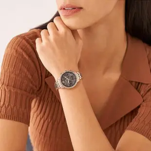 【FOSSIL】Neutra 晶鑽三眼計時女錶-36mm(ES5218)