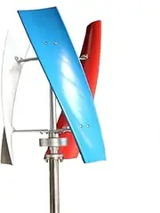 AISINILALAO Wind Turbine Generator Kit, 2500W DC 12V 24V 48V 3 Blade Vertical Wind Power Turbine Generator Kit with Charge Controller Suitable for Patio Outdoor