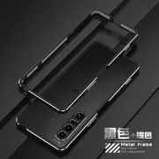 For Sony Xperia 1 V 5 V Luxury Metal Aluminum Bumper Frame case +Metal lens Film