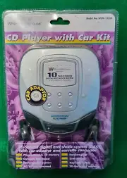 VINTAGE NOS Cd Player w/car Kit White-Westinghouse Portable WDM 13600 AC/Battery