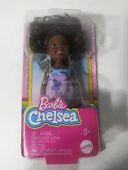 Chelsea Doll Barbie Purple Butterfly Dress African American 5in...New