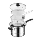 with Pasta Colander Saucepan Soup Pot with Strainer Tempura Pot Chicken Wings