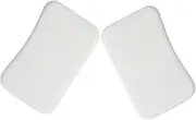 2Pcs Scraping Massage Tool Smooth White Jade Face Massager for Muscle Relief and Skin Health Stylish Design for Home and Spa Use Comfortable Facial Treatment Stones