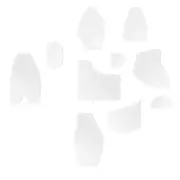 10PCS Memory Bear Template Ruler Set,Sewing Quilting Templates, Acrylic4323