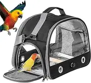 Bird Carrier Bag | Parakeet Carrier Backpack | Animal Outside Travel Cage, Breathable Protector Backpack for Budgies, Parakeets, Gentoo Parrots, Conures