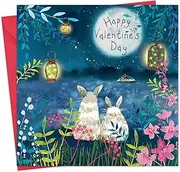 Twizler Valentines Day Card for Her - Rabbit - Valentines Card for Him - Wife Husband Girlfriend Boyfriend Partner