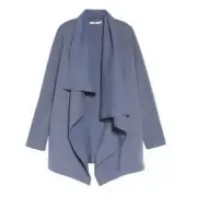 NWT UGG JANNI FLEECE BLANKET CARDIGAN Sweater Cyclone Blue Size XL