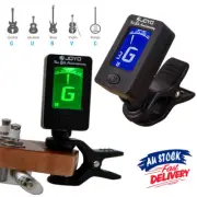 Chromatic Guitar Tuner Violin Ukulele Bass LCD Electronic Digital Clip on AUS