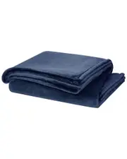 Cannon Solid Plush Dark Blanket