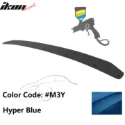 Fits 15-21 Subaru WRX STI Gurney Flap OE Style Trunk Spoiler #M3Y Blue Rear Wing (for: Subaru)