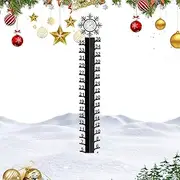 Outdoor Snow Measuring Stick,Temperature Gauge Iron Art Snow Measuring Tool - Snow Meter Measuring Gauge, Accurate Snow Measurement Tool for Garden, Backyard, Patio