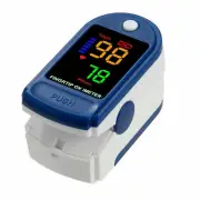 LED Fingertip Pulse Oximeter Blood Oxygen meter SpO2 Heart Rate Monitor Blue