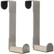 Robust 7” Over Door Hanger Hook: 1-3/4 inch Natural Pine (2 Pack)