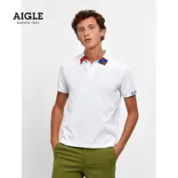 在飛比找momo購物網優惠-【AIGLE】男 抗UV快乾短袖POLO衫(AG-1P119