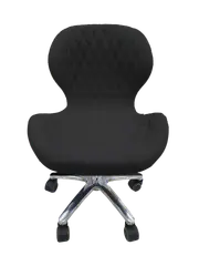 Salon Chair Stool Round 1037 Hydraulic Hairdressing Leather PU Black