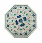 2' Italian Marble Coffee Table Top Side Table Inlay Gems Stones Pietra Dura ip