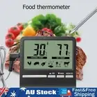 _ Thermometer Probe Meter Outdoor Grill Oven Meat Cooking Baking Alarm Timer
