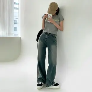 【Codibook】韓國 BEIDELLI 復古水洗寬腿牛仔褲 ［預購］牛仔褲 女裝