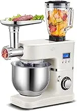 Kneading Machine, Household Noodle Machine, 5.2l Large Capacity, 1000w Power, Equipped with Juice Cup and Meat Grinder, Suitable for Daily Cooking