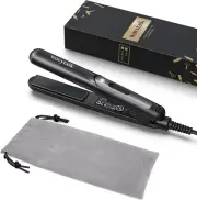 Mini Flat Iron 0.7 Inch Ceramic Mini Hair Straightener, Small Flat Irons