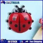 AU Cute Ladybug Toothbrush Stand Rack Suction Cup Wall Mounted Bathroom Containe