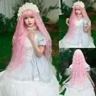 Blonde Synthetic Wigs with Bangs Lolita Cosplay Lolita Wigs Daily Wear