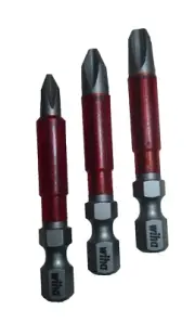Phillips #1 #2 #3 head Impact rated Power drill BIT Set 1/4 inch Hex p2 cordless