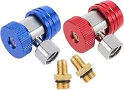 GARVALON Made of Material R134a Refrigerant Adapters for Car Ac Systems Quick and Easy Fitting