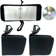 2Pack 24 Disc CD DVD Storage Case Organizer Holder Wallet Album Media