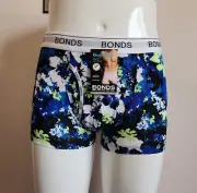 Bonds Mens MX3N L1W Neon Garden Printed GuyFront Trunk Brief Size M New