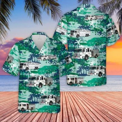 New Haven Fire Department Hawaiian Shirt