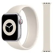 1pc Sport Elastic Silicone Solo Loop Strap for Apple Watch 38mm 40mm 41mm 42mm 44mm 45mm, Replacement Wristband for iWatch Series 7 6 5 4 3 2 1 SE for Men and