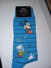 DISNEY MICKEY,DONALD, GOOFY CREW SOCKS SIZE 6-13