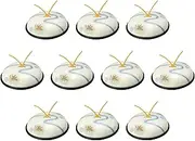 Set of 10, Running Water Spring and Autumn Ceramic Pot (Large) [7.3 x 3.0 inches (18.5 x 7.5 cm)] | Ceramic Plate, Reinforced Lid, Direct Fire, Setomonohonpo