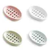 Soap Dish Holder Travel Silicone Brush (green, Blue, White, Pink4pcs)