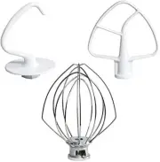 K45WW Wire Whip, K45DH Dough Hook, K45B Coated Flat Blade Padd-Mixer Accessories