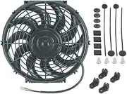 MCFPGFVKNA Car Electric Radiator Fan 12V 80W Motor 1700 CFM High Air Flow Cooling System Car Styling Automobile Universal Cooling Fan Car Fan and kit