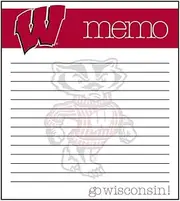 Wisconsin Badgers Memo Note Pad - 2 Pads