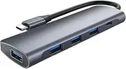 DOITOOL USB Type with Pd Charging Port Multi Function Adapter for Laptop Docking Station for Enhanced Connectivity and Performance