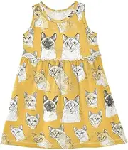 [Caihoyu] Baby Girls' Dresses Baby Girls Casual Spring Dresses Summer Active Playwear, Multicolor09, 6 Years
