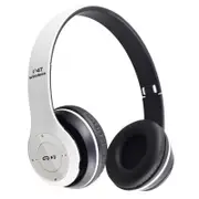 P47 Headset Subwoofer Wireless Bluetooth Headphones - White