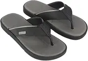 [Ipanema] Men's Vintage Ad Flip Flop, Grey, 43 EU, gray, 10 AU