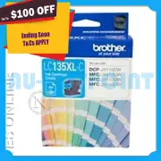 Brother Genuine LC135XLC CYAN HY Ink Cart->MFCJ6520DW/MFCJ6720DW/MFCJ6920DW 1.2K