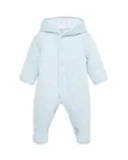 Little Me Boys' Cars Quilted Pram Footie - Baby