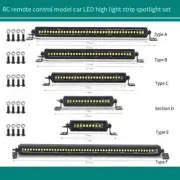 RC Car Roof Lamp 24 36 Lamp Bar for 1/10 RC Crawler Axial SCX10, C