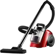 Cylinder Vacuum Cleaner with Multi-Function Nozzle Tool, 2.0L Dust Bin, Lightweight and Compact Bagless Vacuum Cleaner for Animal Pet Hair, Dust, Hard Floors and Carpets, Red